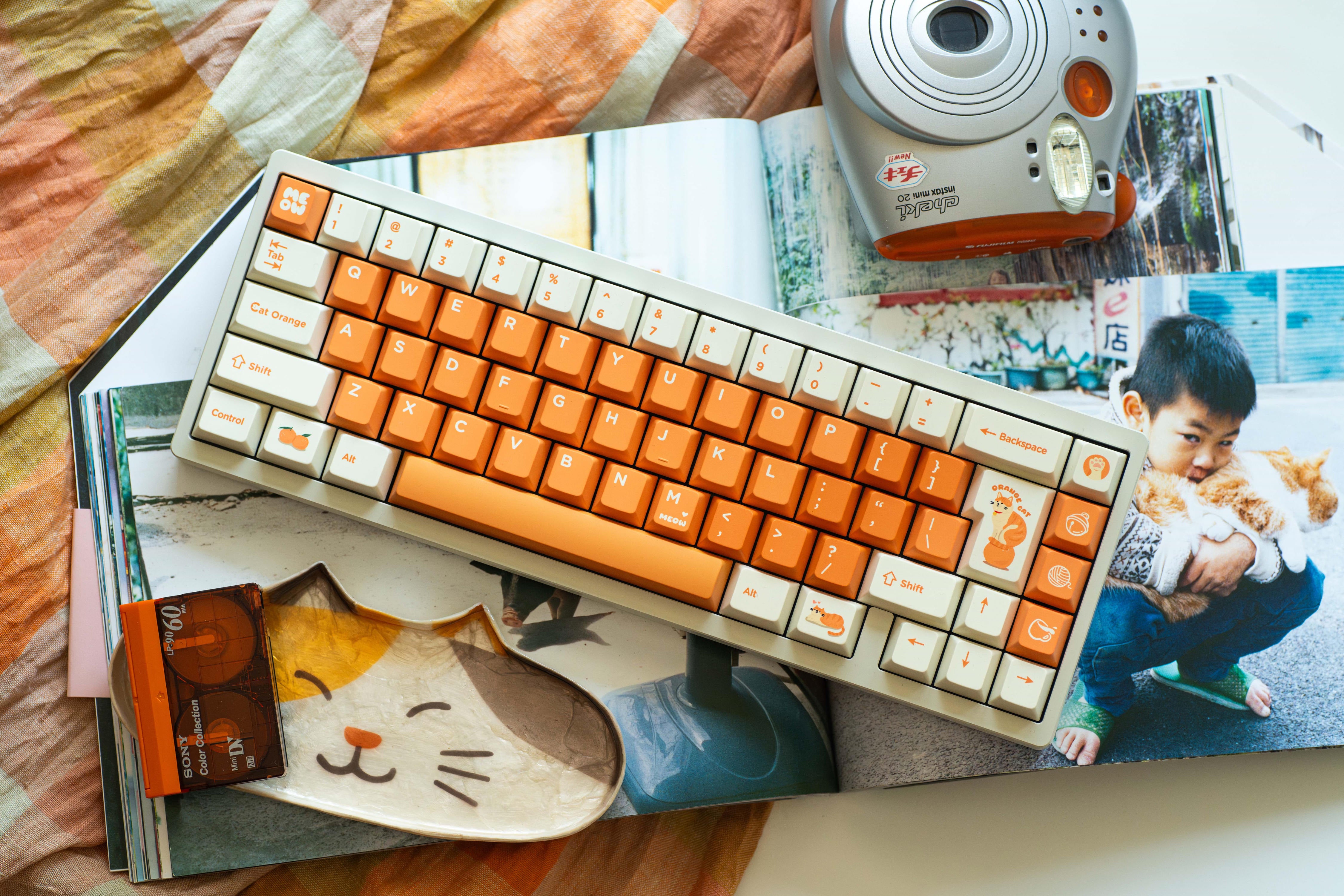 WUkds Original Keycaps——Orange Cat Keycaps