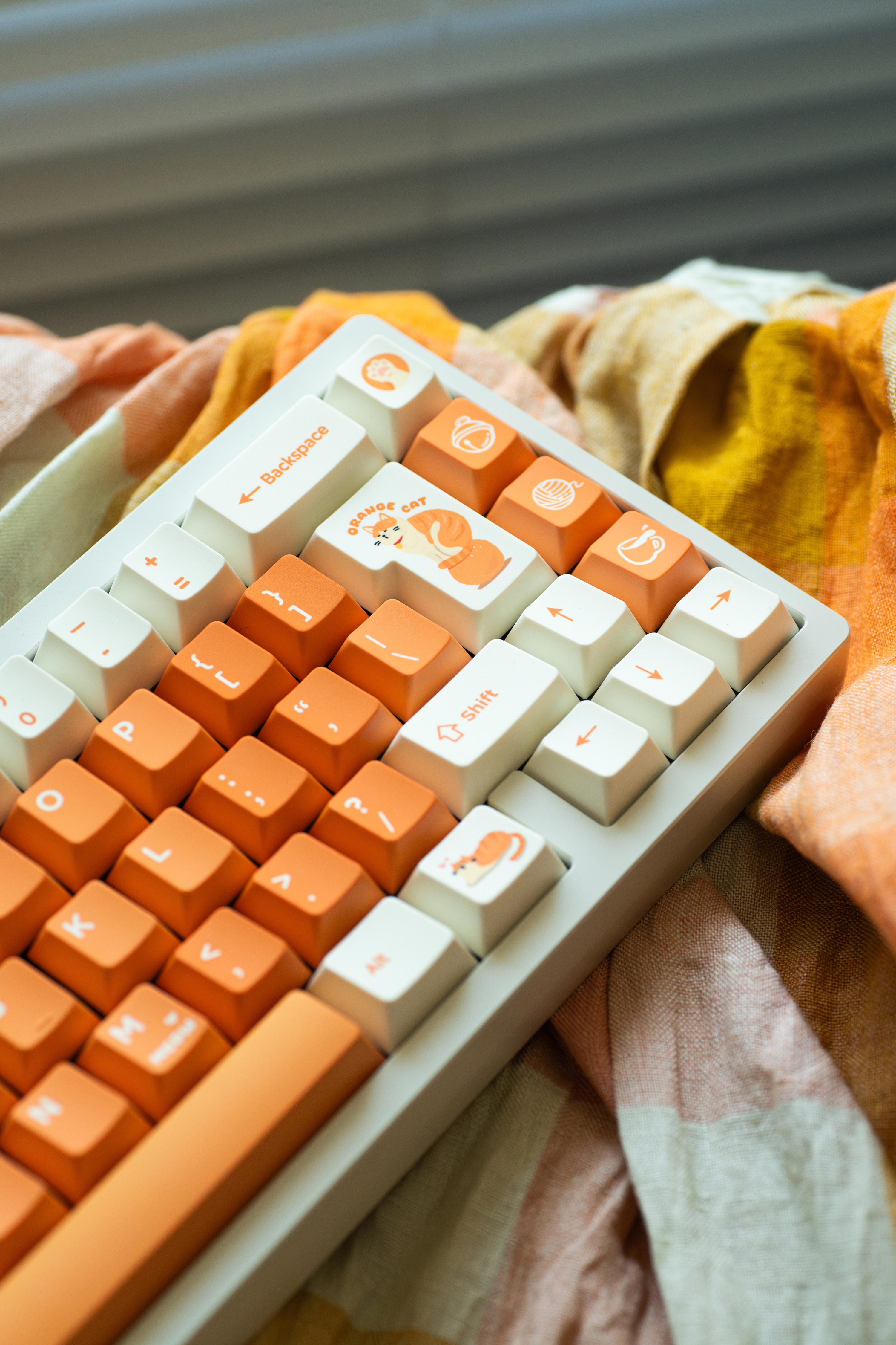 WUkds Original Keycaps——Orange Cat Keycaps