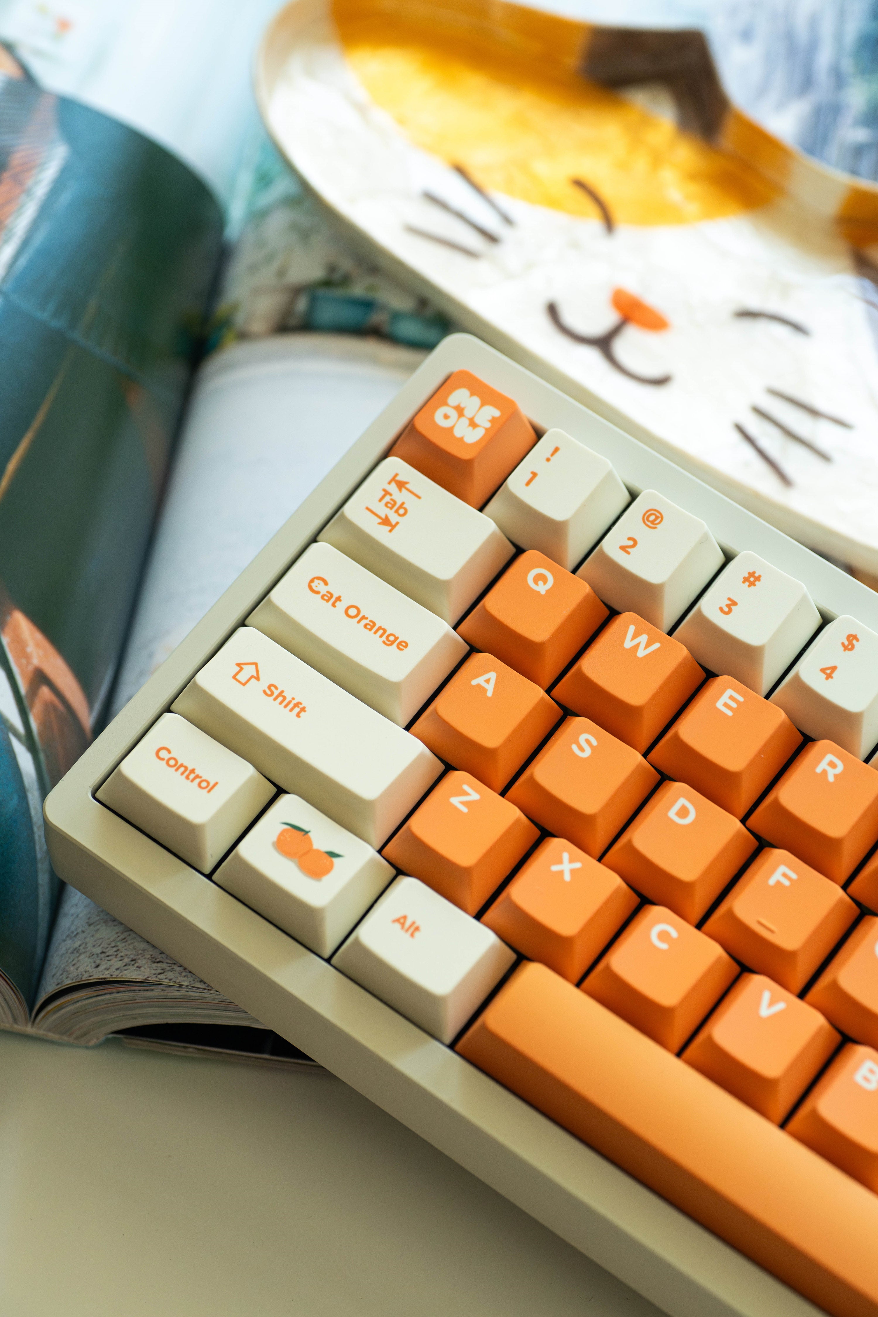 WUkds Original Keycaps——Orange Cat Keycaps