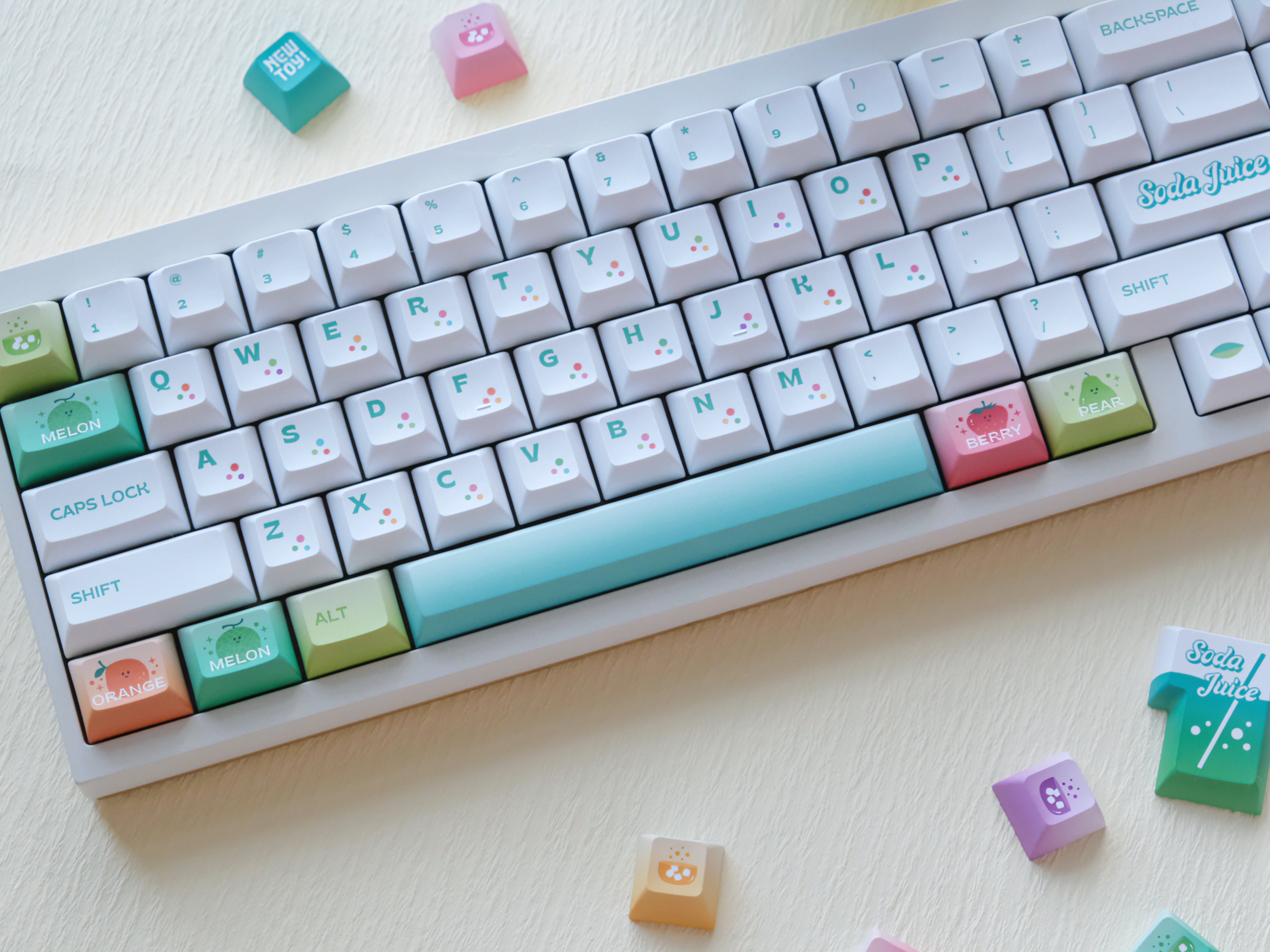 WUkds Soda Juice Keycap