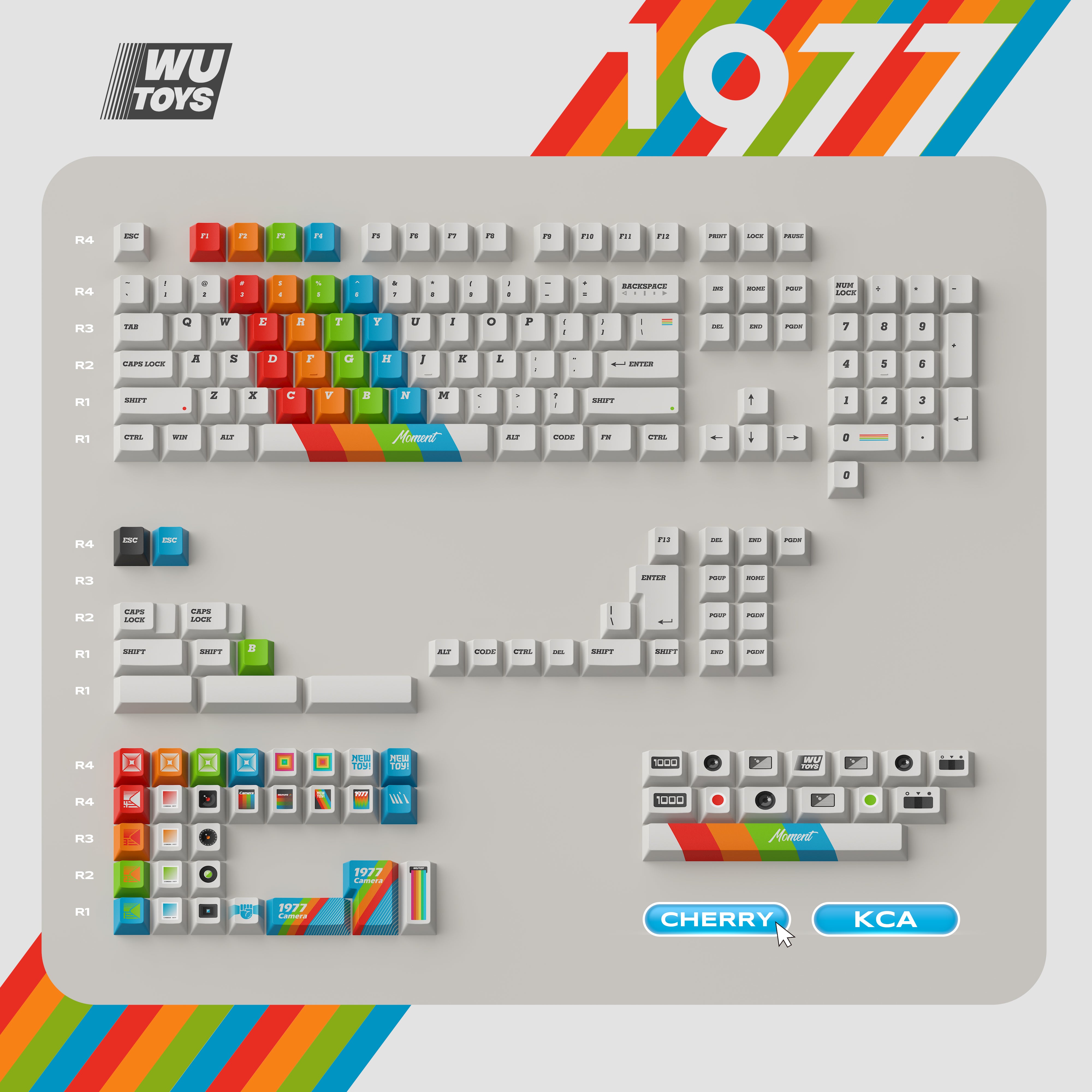 WUkds Original Keycaps——1977 Keycaps