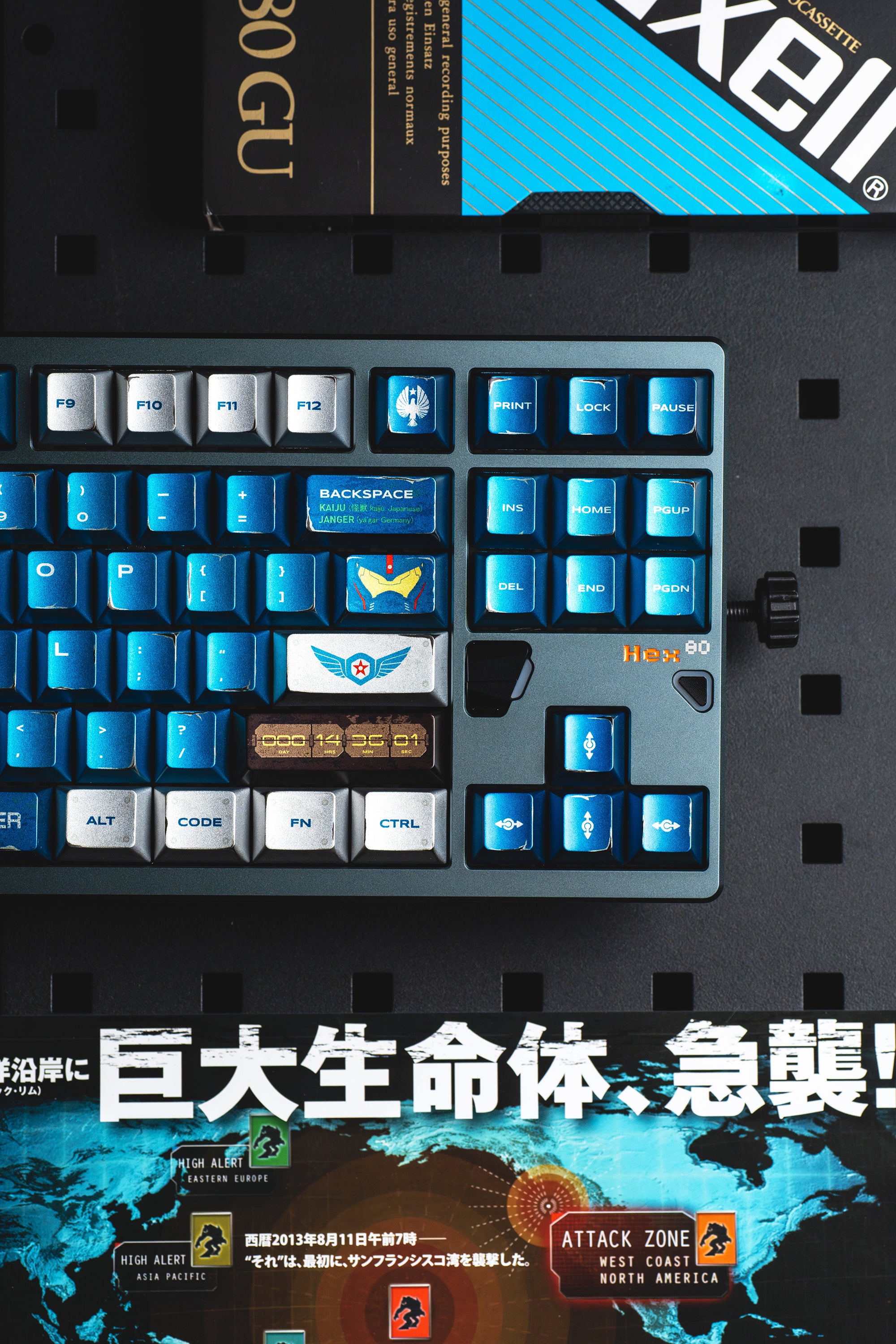 WUkds Metallic Paint Keycaps - Pacific Rim - Dangerous Ranger Keycaps