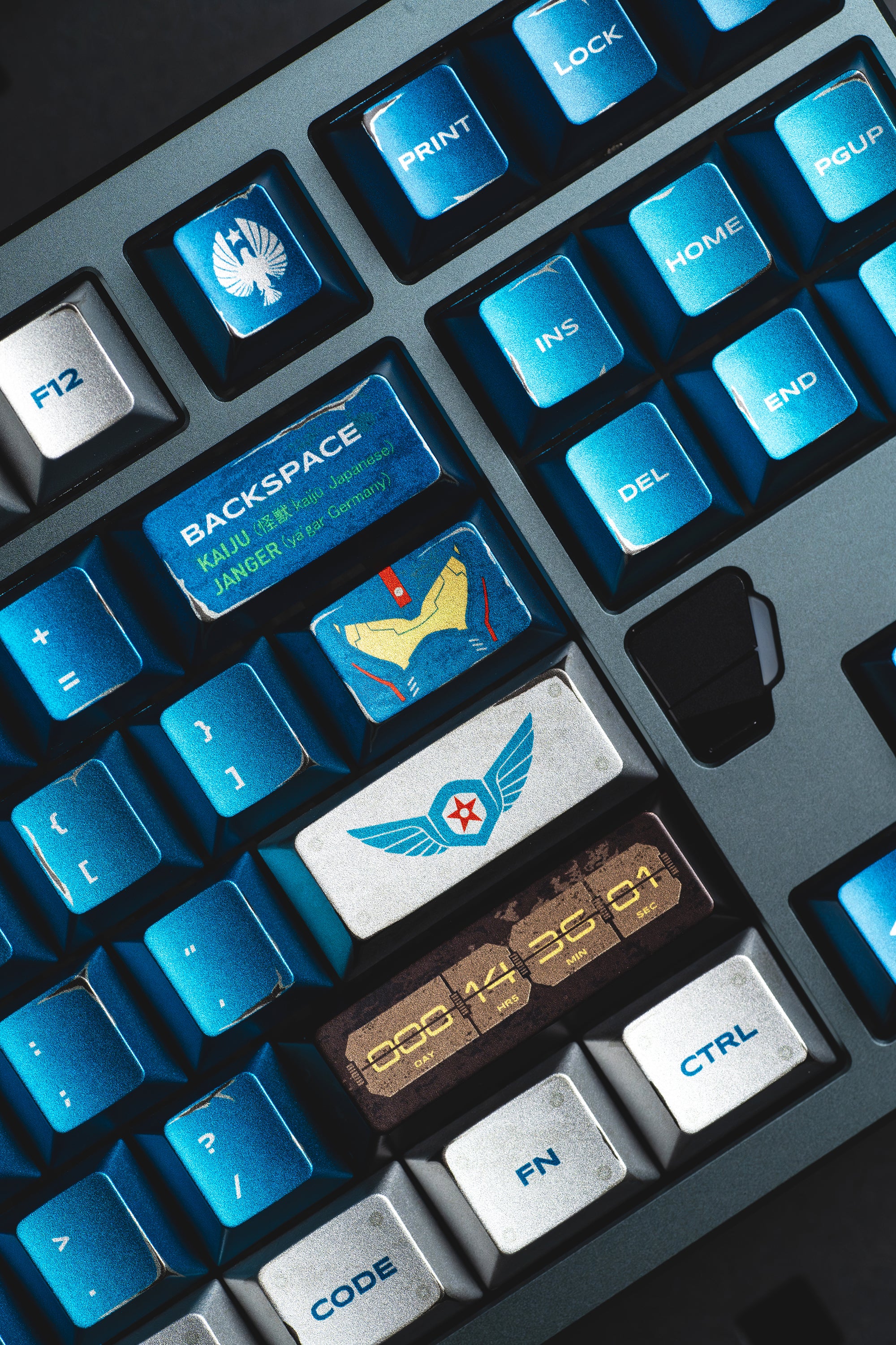 WUkds Metallic Paint Keycaps - Pacific Rim - Dangerous Ranger Keycaps