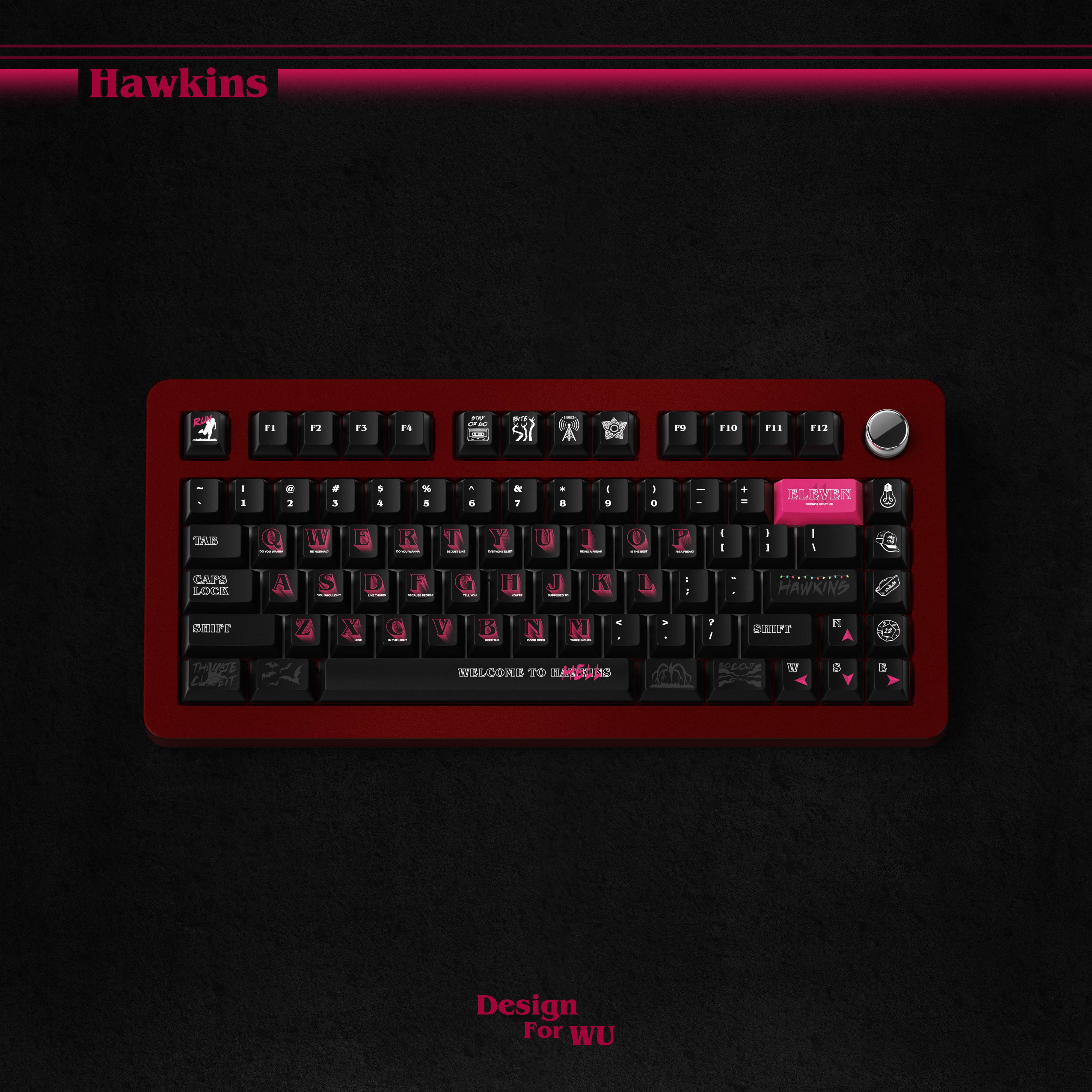 WUkds Stranger Things Keycap--Hawkins