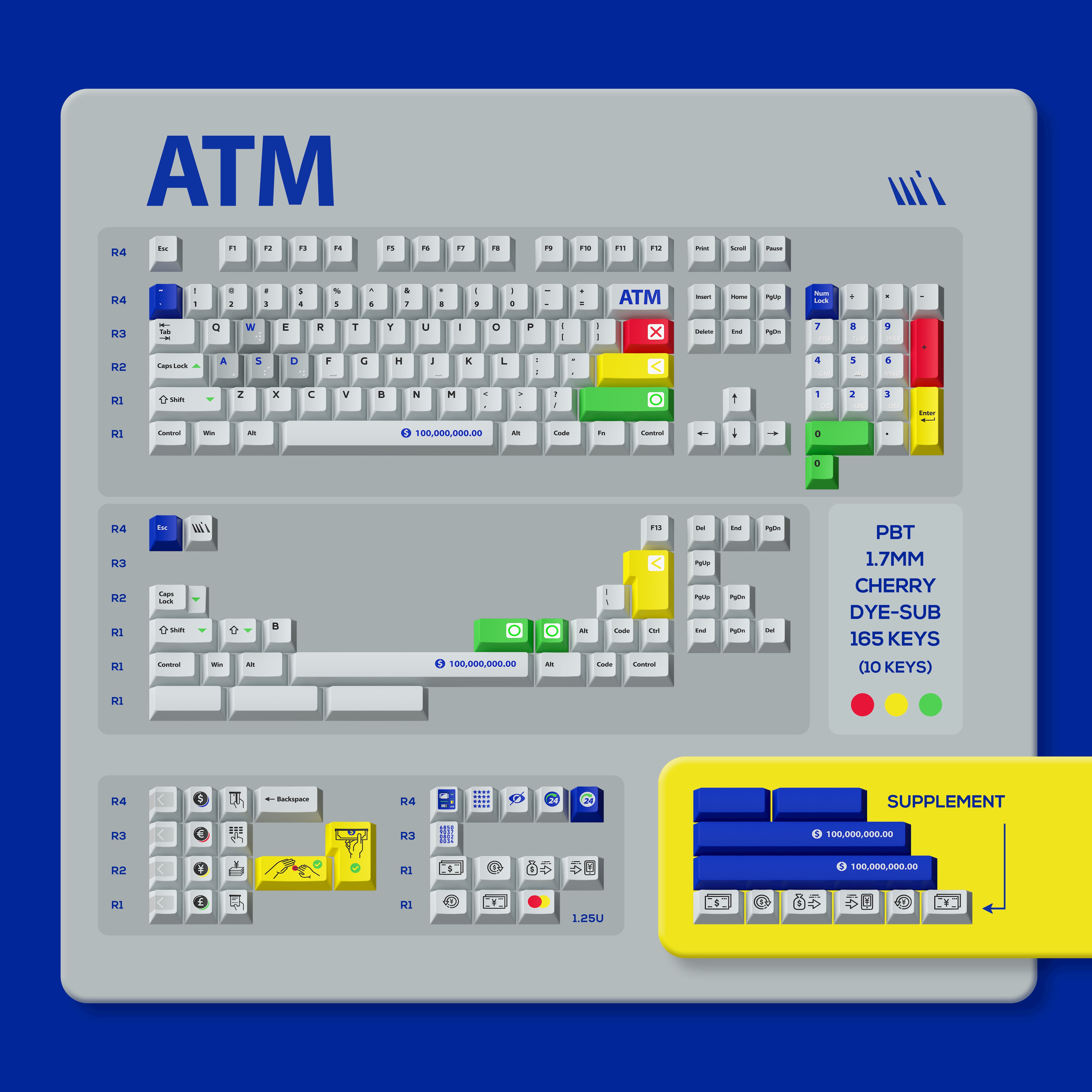 WUkds Original Keycaps——ATM Keycaps