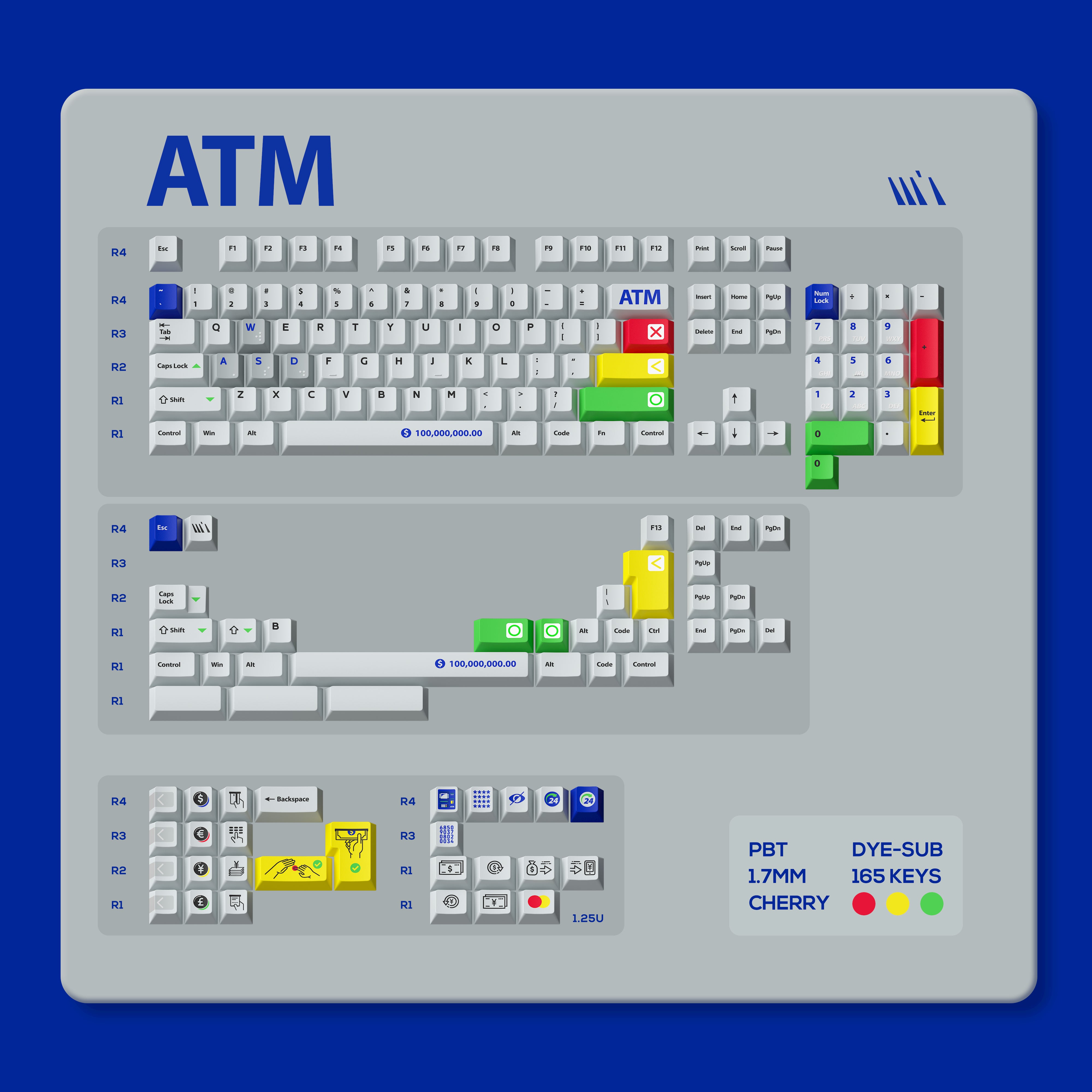 WUkds Original Keycaps——ATM Keycaps