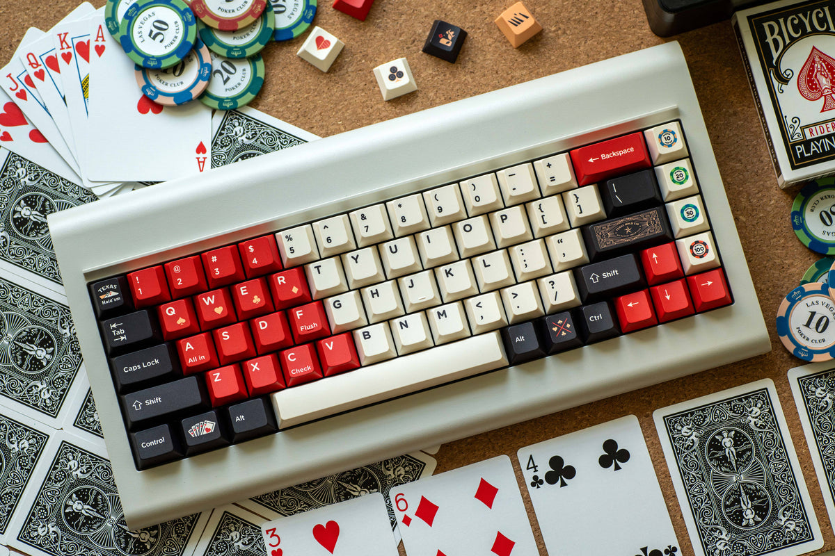 WUkds Original Keycaps——Texas Hold'em Keycaps mechanical keyboard