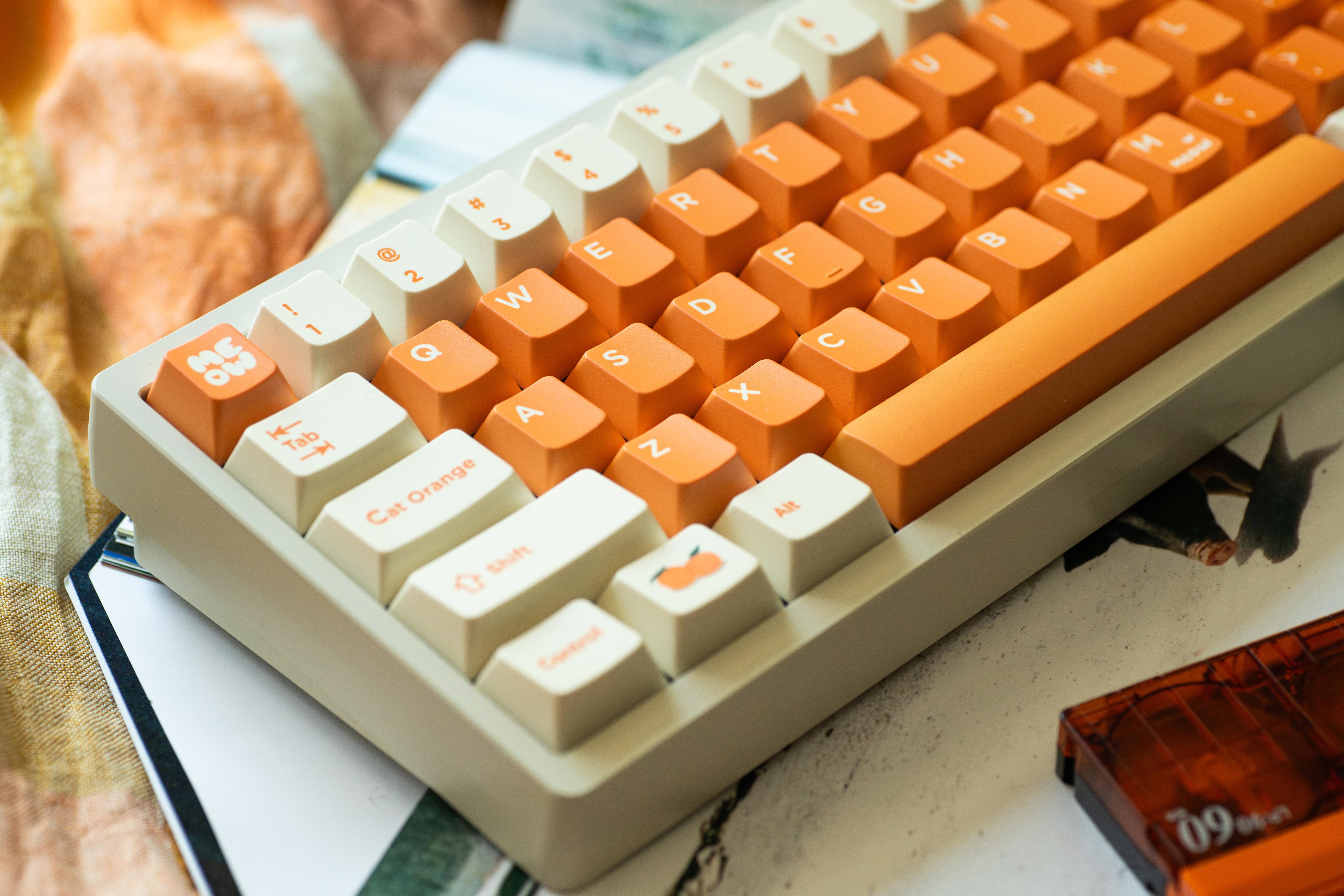 WUkds Original Keycaps——Orange Cat Keycaps