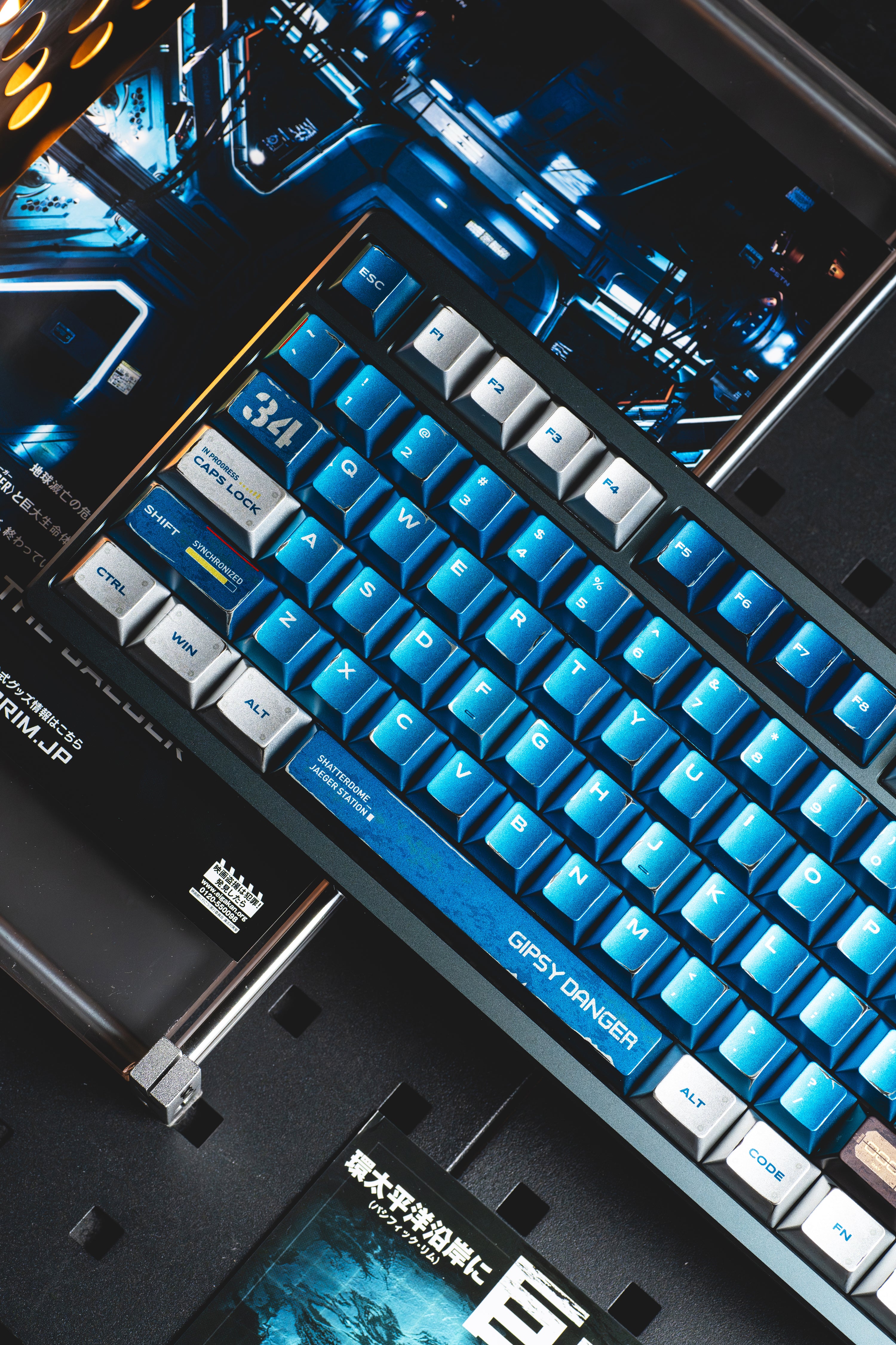 WUkds Metallic Paint Keycaps - Pacific Rim - Dangerous Ranger Keycaps