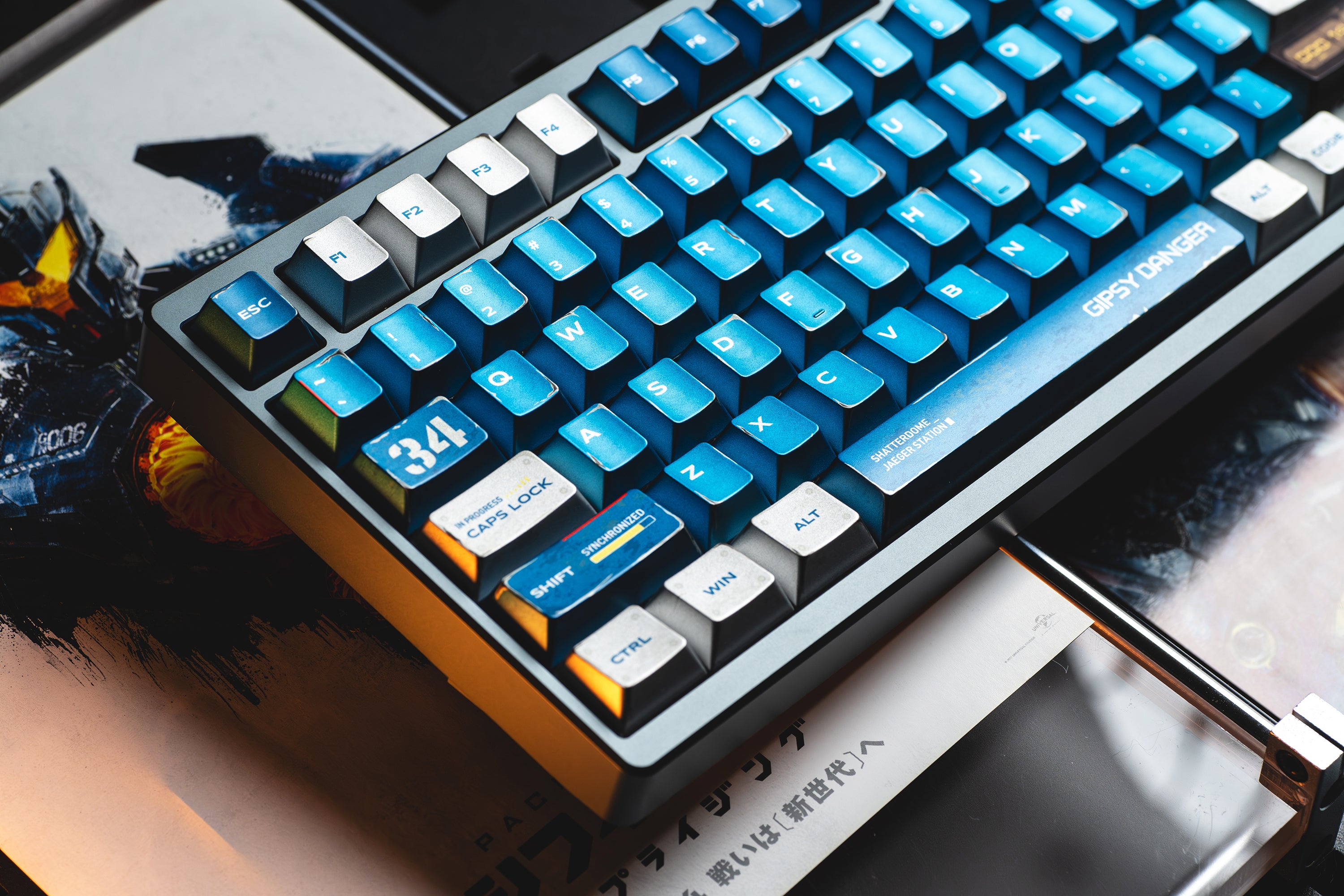 WUkds Metallic Paint Keycaps - Pacific Rim - Dangerous Ranger Keycaps